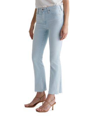 Farrah Mid Rise Cropped Bootcut Jeans in Heat Wave