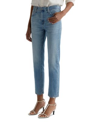 Ex Boyfriend Mid Rise Straight Leg Jeans in Aries Destructed