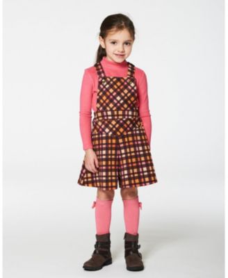 Girls' Milano Plaid Shortall - Little Kid