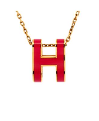 Pre-Owned HERMÈS - Pop H Pendant Chain Necklace Metal and Enamel