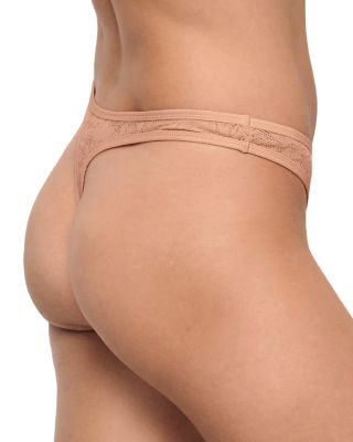 Lace Plunge Bralette & Mid Rise Lace Thong