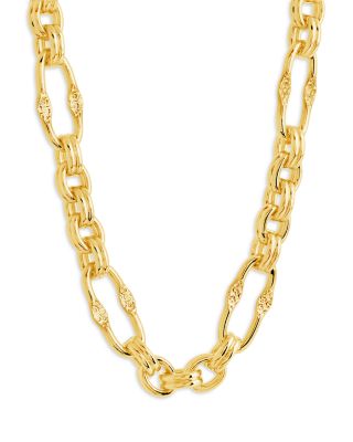 Sterling Forever - Tegan Oval Link Necklace, 16"-18"