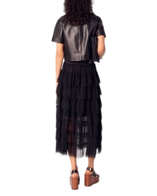 Cropped Leather Jacket