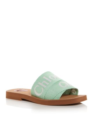 Chloé - Women's Woody Logo Slide Sandals