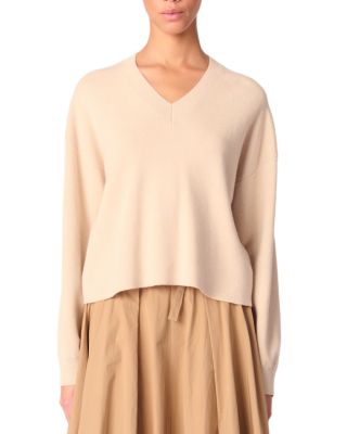 Maje - Cropped V Neck Sweater