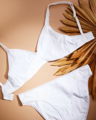 Cabana Cotton Blend Stretch Hip Bikini