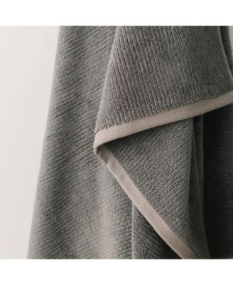 Ribbed Terry Bath Towels, Set of 2