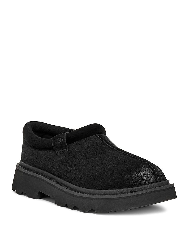 Ugg 'tasman' Black Mule With Raised Sole In Black