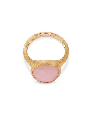 Lunaria Color 18K Yellow Gold Pink Opal Ring