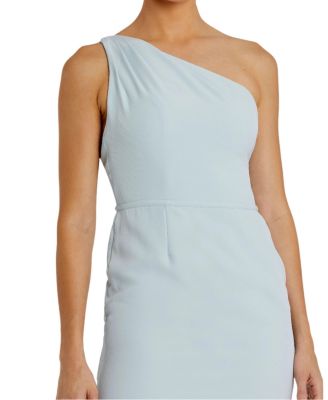 One Shoulder Jersey Mermaid Gown