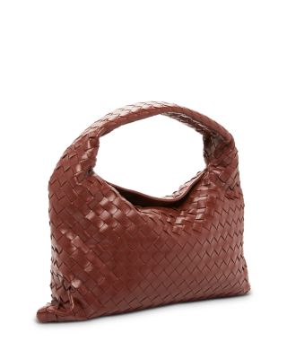 Small Hop Intrecciato Leather Shoulder Bag