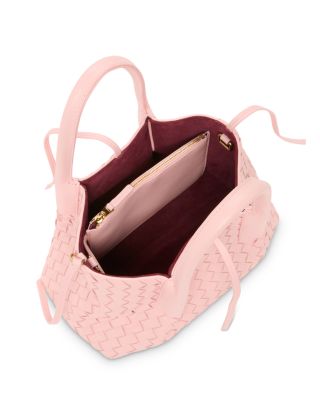 Small Pinacoteca Intrecciato Leather Tote