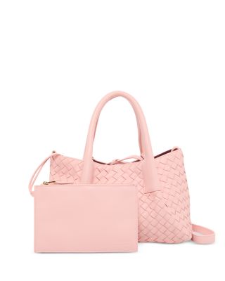 Small Pinacoteca Intrecciato Leather Tote