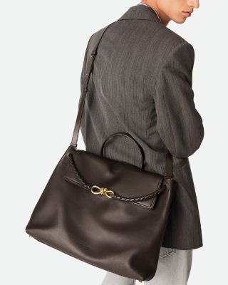 Large Ciao Ciao Intrecciato Leather Top Handle Bag