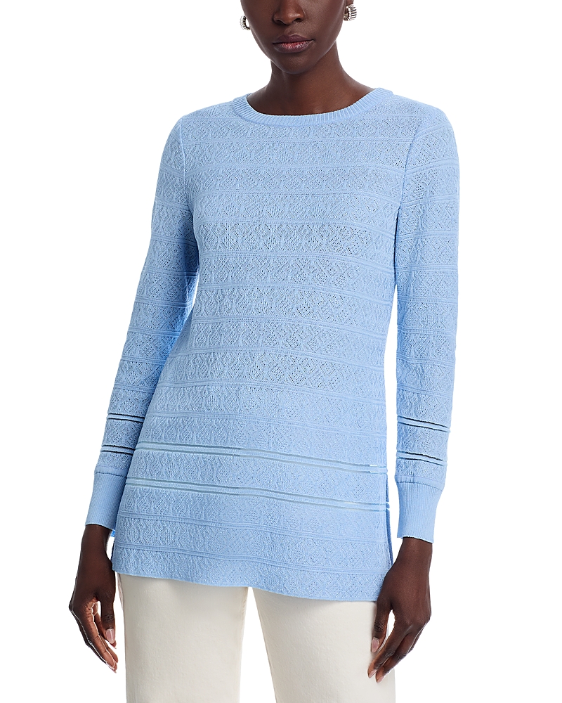 Misook Diamond Pointelle Knit Tunic