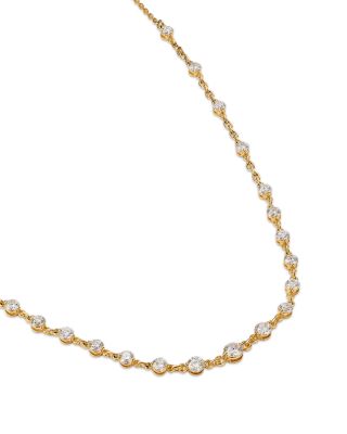 Diamond Necklace in 14K Yellow Gold, 4.0 tcw