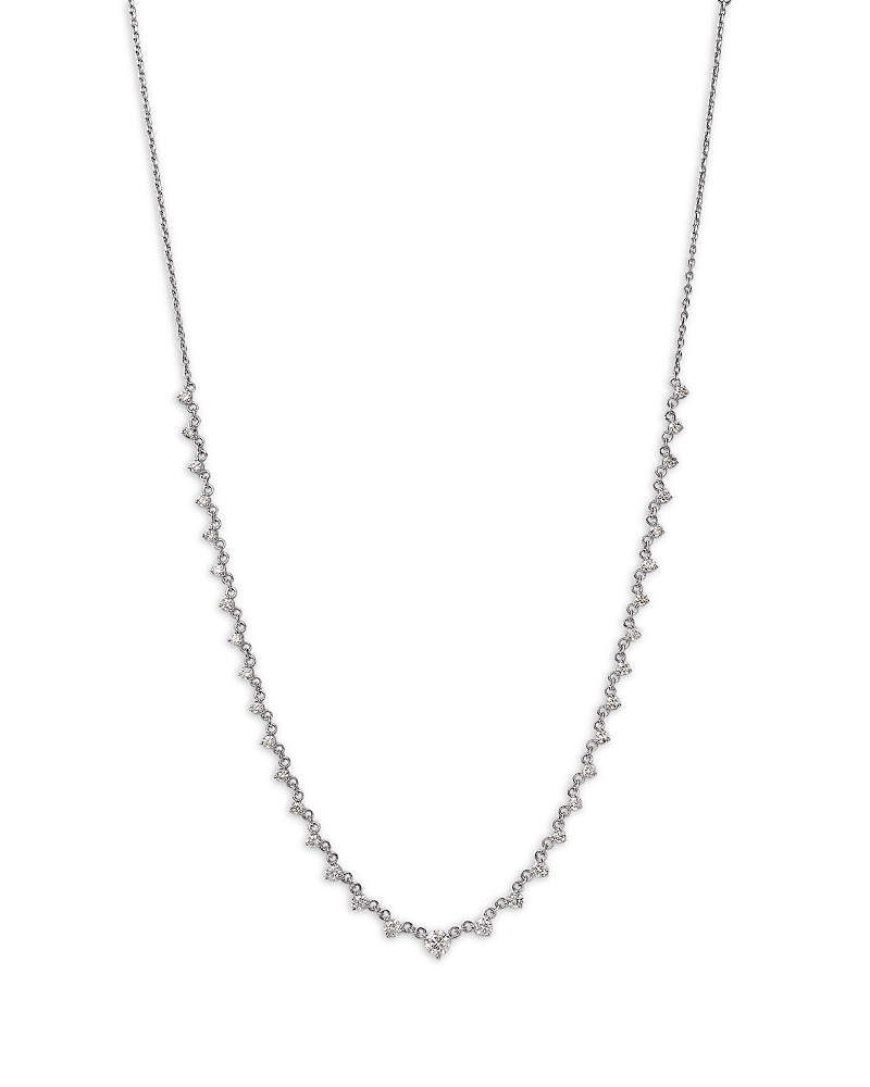 Bloomingdale's Fine Collection Diamond Prong Necklace in 14K White Gold, 2.25 tcw