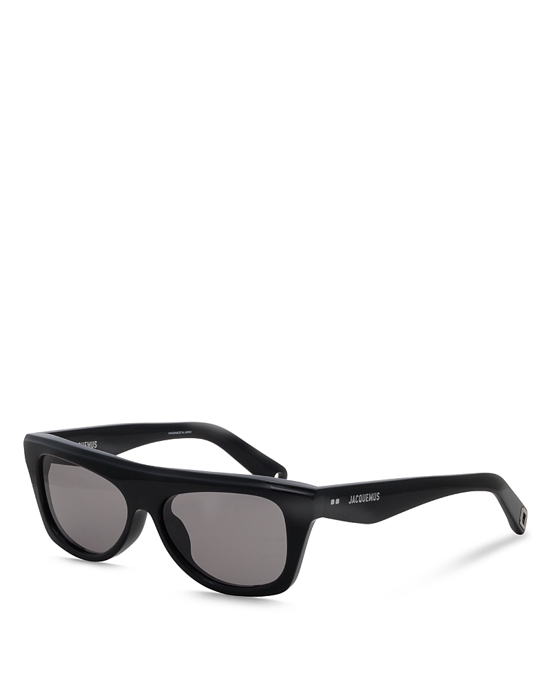Jacquemus Les Lunettes Pasadena In Black/silver