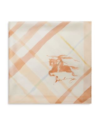 Burberry - Equestrian Knight Design Square Silk Scarf
