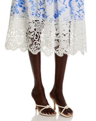 Lace Hem Midi Dress - Exclusive