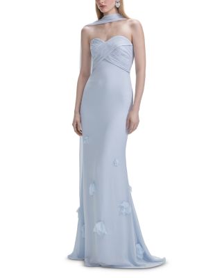 Self-Portrait - Georgette Appliqu&eacute; Gown