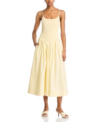 Lucy Paris Hazel Smocked Dropped Waist Yellow Dress | Bloomingdale's Women