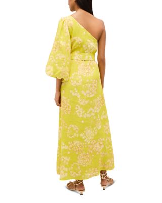 Printed One Shoulder Maxi Dress