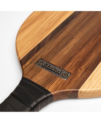 Natural Premium Hardwoods Two Player Patroller Paddle Ball Set