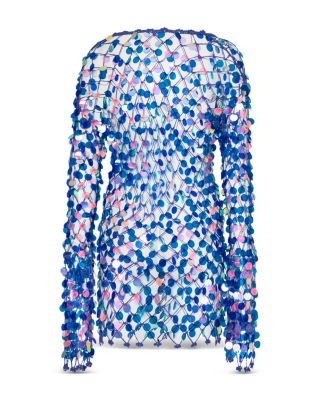 Embellished Crochet Dress Swim Cover-Up