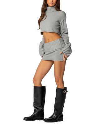 Gino Cropped Turtle Neck Sweater