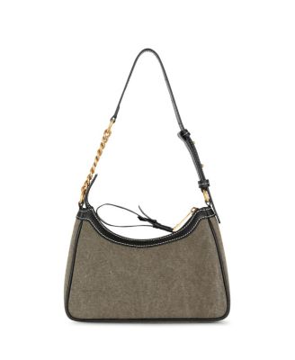 Women's B-Army Canvas Bag with Leather inserts