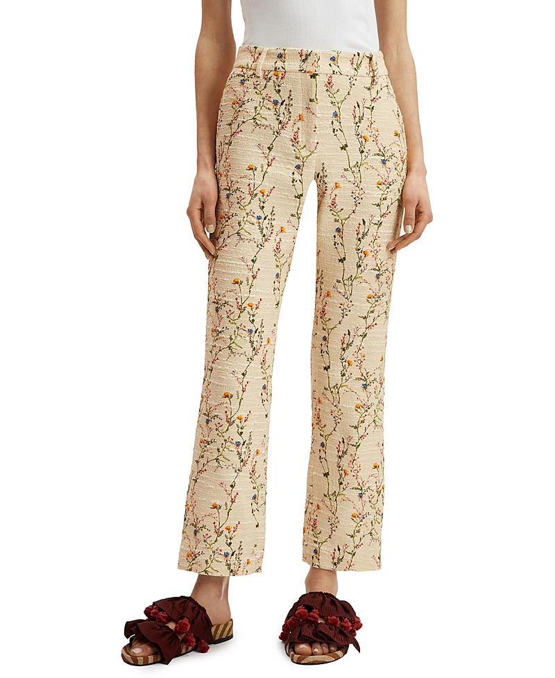 Shop La Doublej 24/7 Primavera Tweed Pants In Primavera Tweed Cream