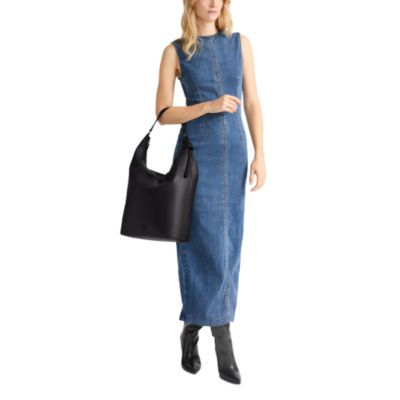 Voyageur Evora Large Leather Hobo Tote Bag