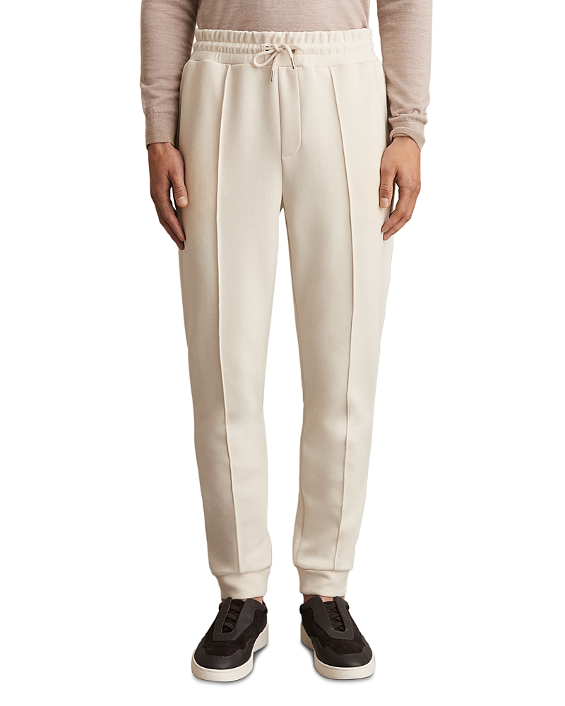 REISS PREMIER INTERLOCK DRAWSTRING JOGGERS