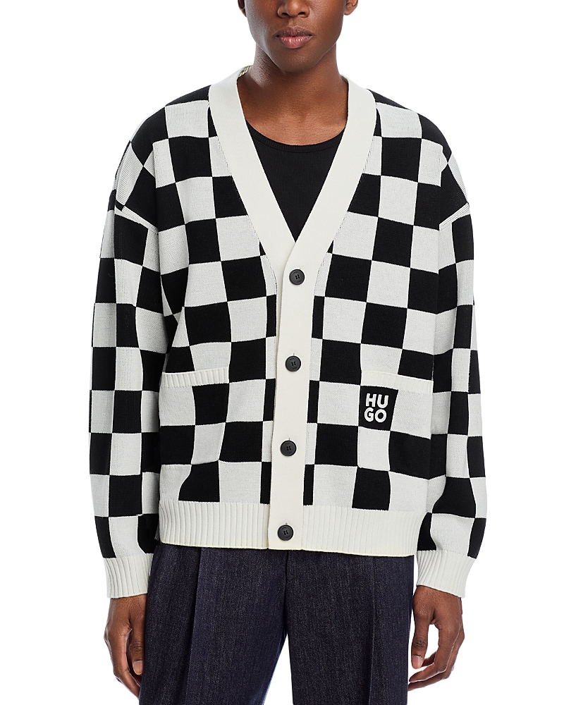 Shop Hugo Boss Skeeches Oversized Cardigan In Natural