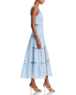 Lace Inset Midi Dress - Exclusive