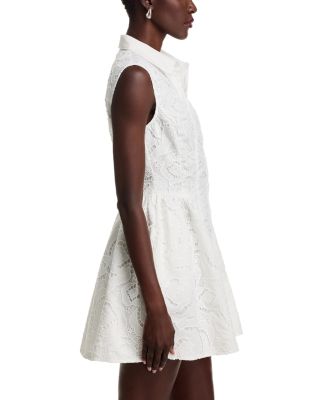 Lace Mini Shirt Dress - Exclusive