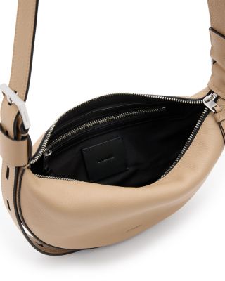 Half Moon Leather Crossbody