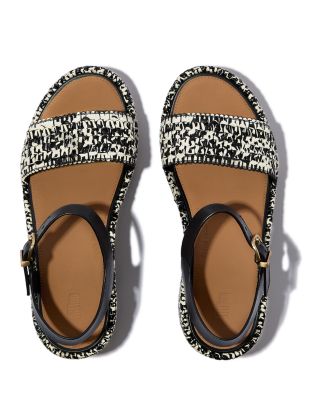 Women&#39;s Woven Wedge Ankle Strap PlatFForms Sandals