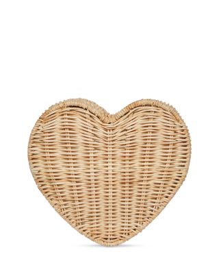 Sisal Straw Heart Crossbody 