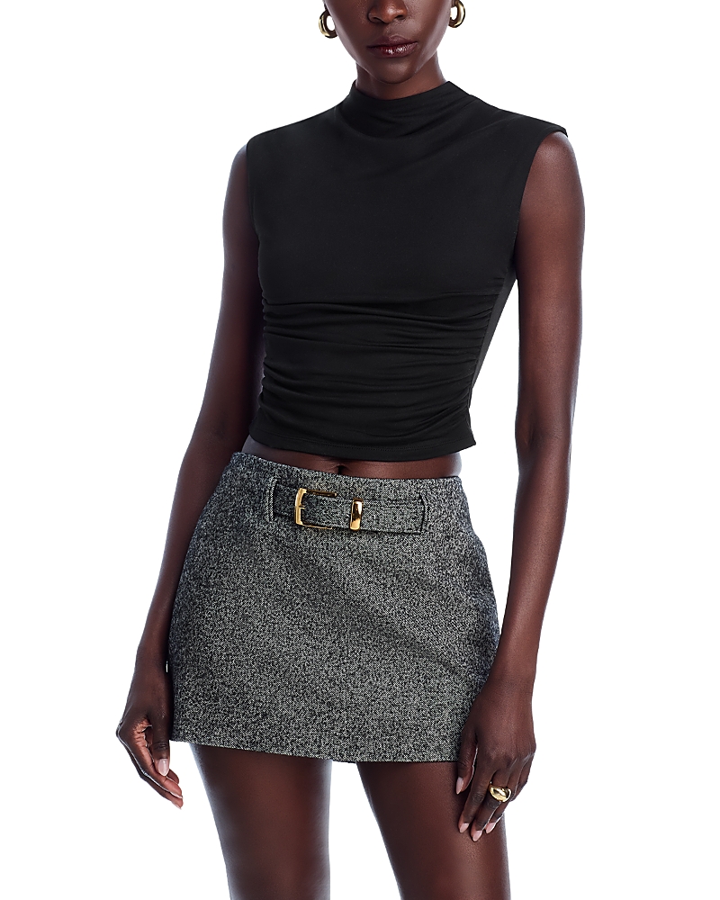 AQUA RUCHED TOP - EXCLUSIVE