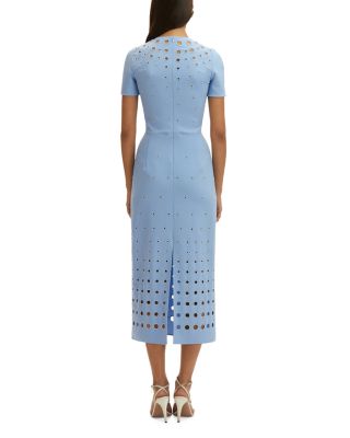 Faux Pearl Eyelet Dress