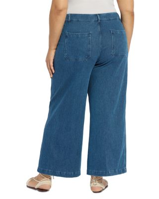 Mallory Sailor High Waisted Jeans in Mid Wash