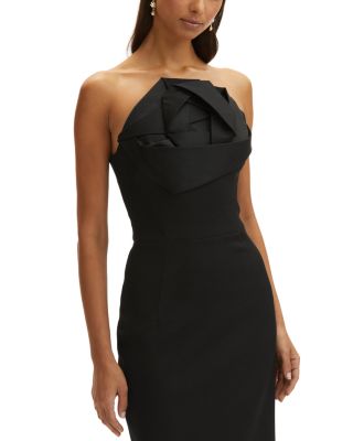 Strapless Rosette Dress