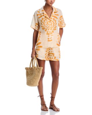 JUAN DE DIOS - Tomaso Linen Printed Camp Shirt and Shorts