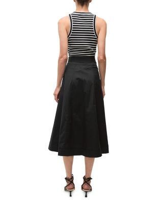 Facia Belted Skirt