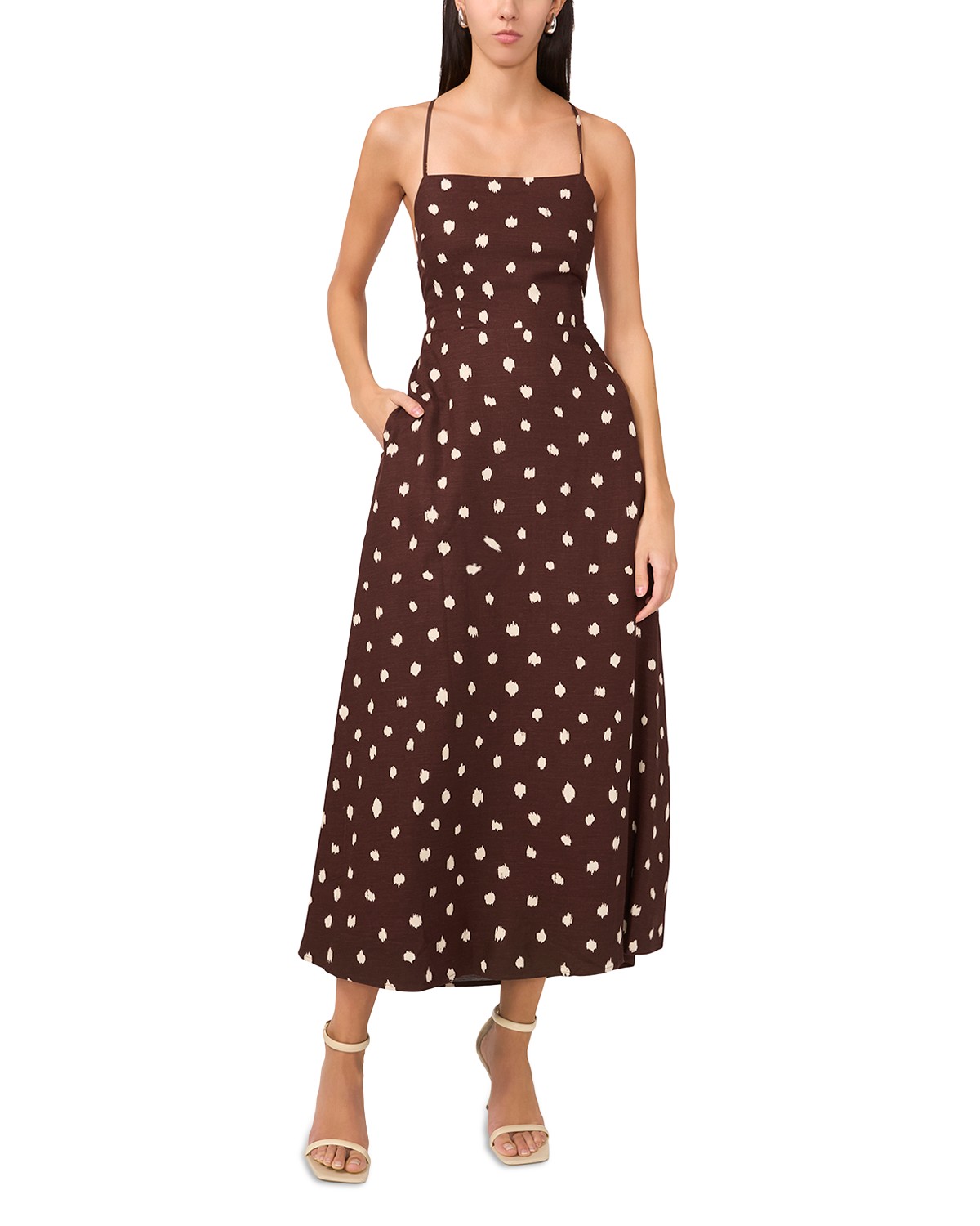 Strappy Lace Up Maxi Dress