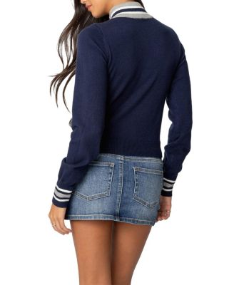 Madisen Argyle Knit Cardigan