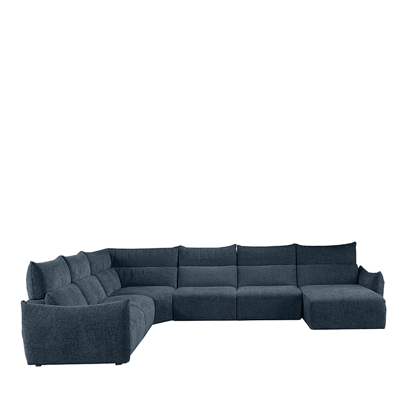 Giuseppe Nicoletti Paradiso 6 Piece Sectional In Baobab - Blu