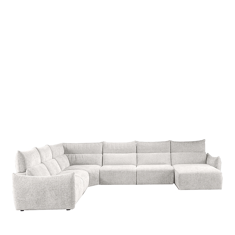 Giuseppe Nicoletti Paradiso 6 Piece Sectional In Baobab - Bianco